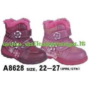Žieminiai batai SuperGear GĖLYTĖ A8628 , dydžiai 22-27, spalva Avietinė