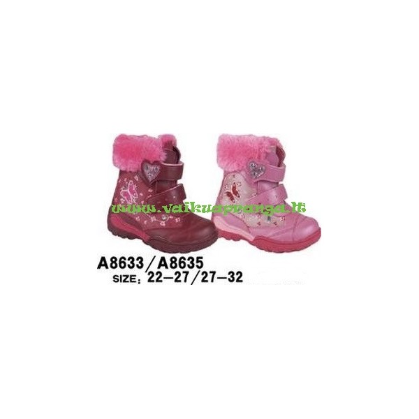 Explanation Displacement Merciful Žieminiai batai SuperGear Drugelis A8633-35 , dydžiai 22-32, spalva Bordo -  Vaikų apranga